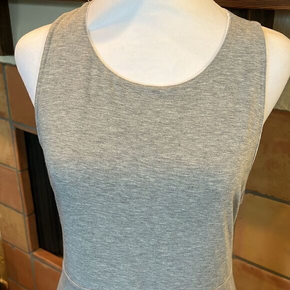 Athleta Heathered Gray/White REVERSIBLE SANTORINI HIGH NECK DRESS, size XL - Picture 2 of 12